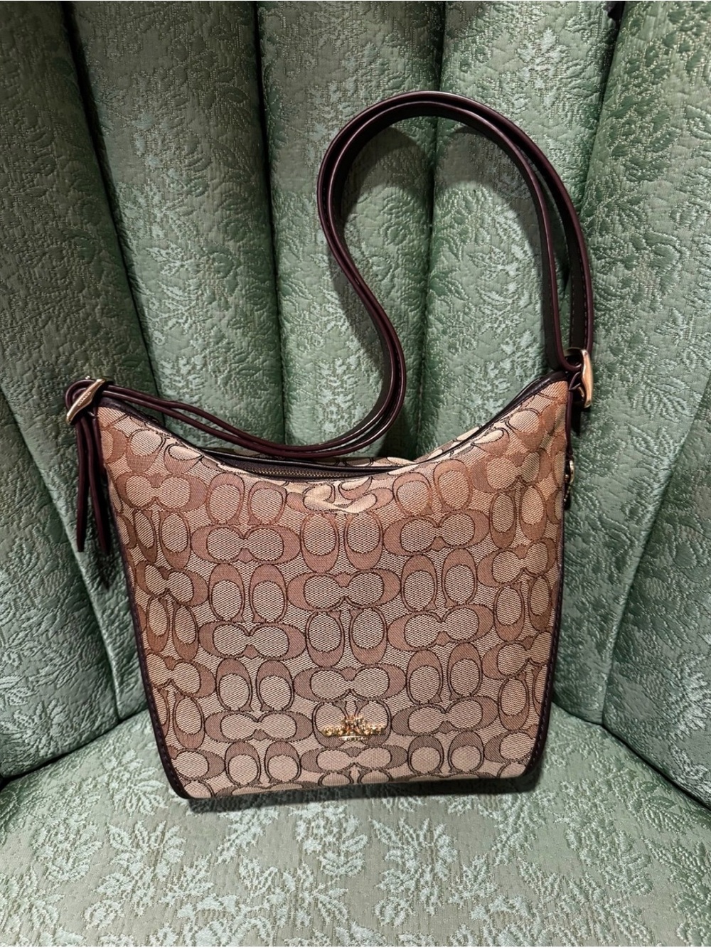Coach Signature Jacquard Dufflette